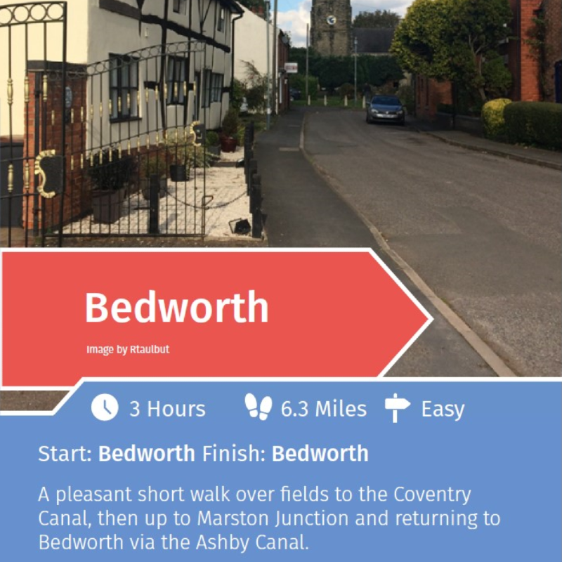 Image taken from PDF linked for the rail trails for Bedworth