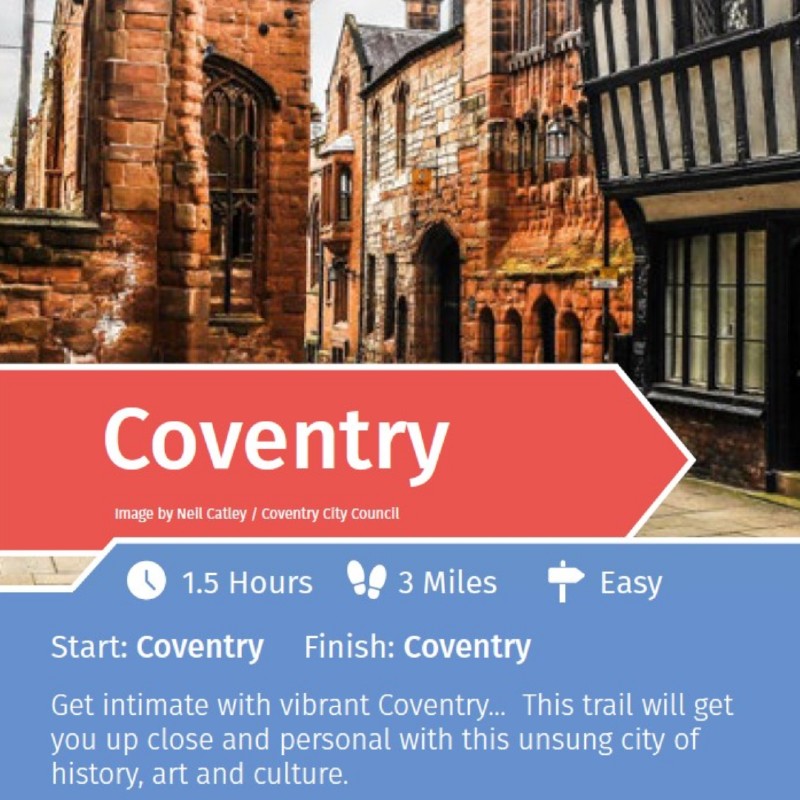 Image taken from PDF linked for the rail trails for Coventry