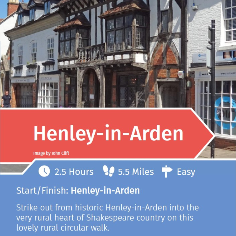 Image taken from PDF linked for the rail trails for Henley in arden