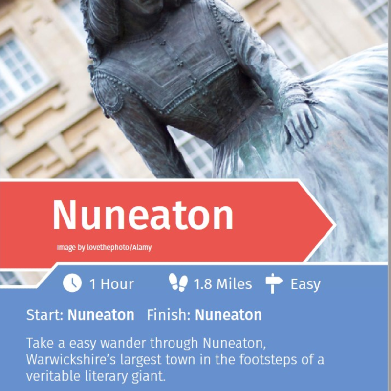 Image taken from PDF linked for the rail trails for Nuneaton