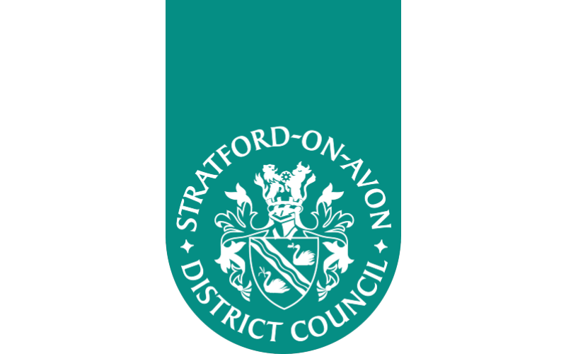 Stratford district council logo on white background