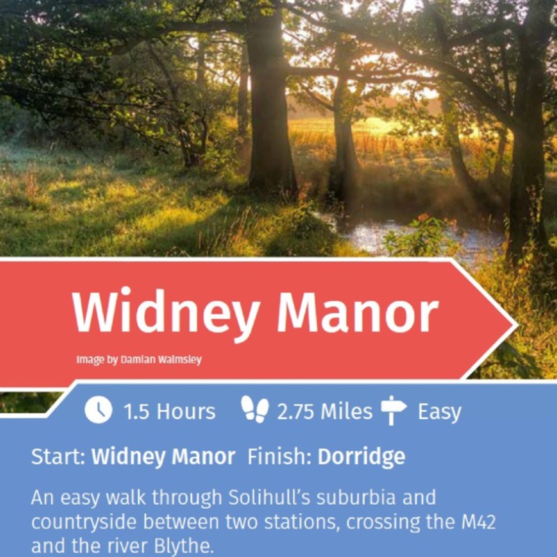 Widney Manor rail trail information preview