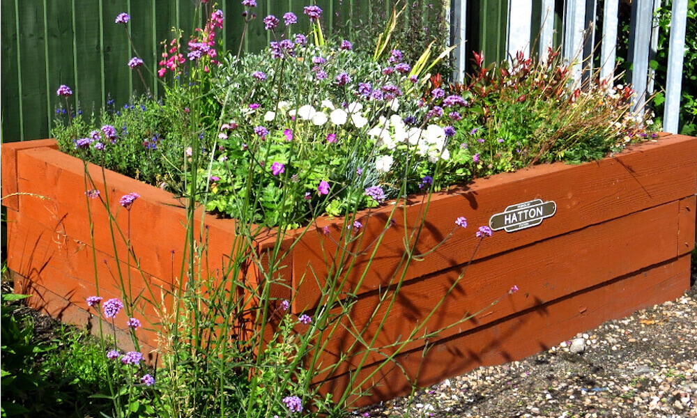 Flowers on Hatton station platform