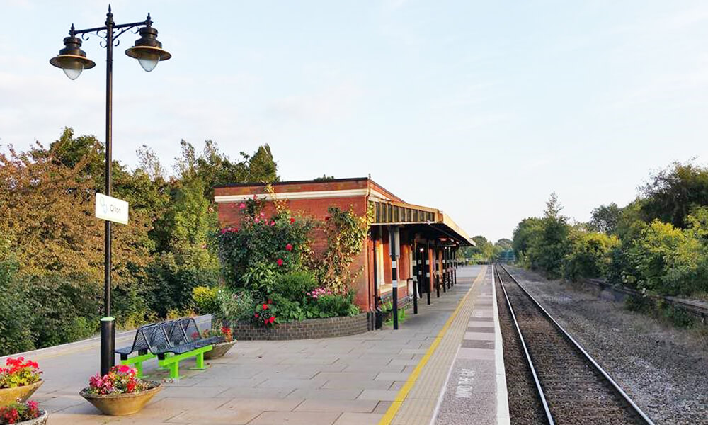 Platform at Olton station